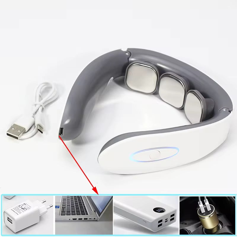 Masseur de Cou Électrique Chauffant – Relaxation Intelligente à Domicile